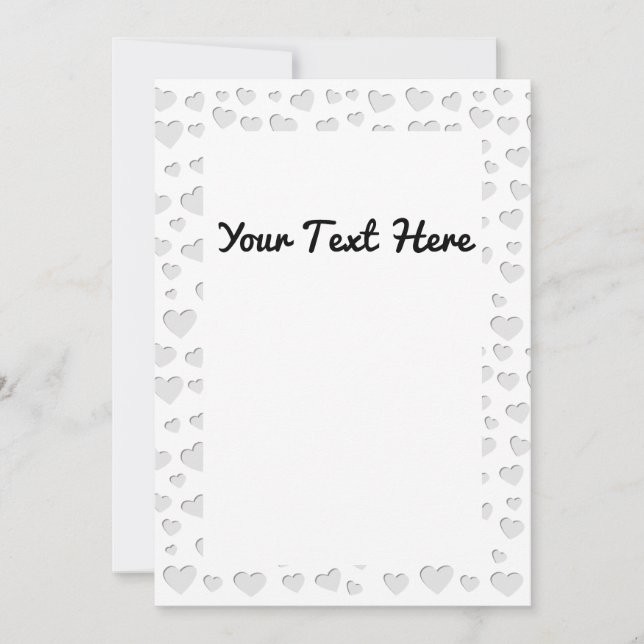 Imitate in der Herzform schneiden Einladung (Vorderseite)