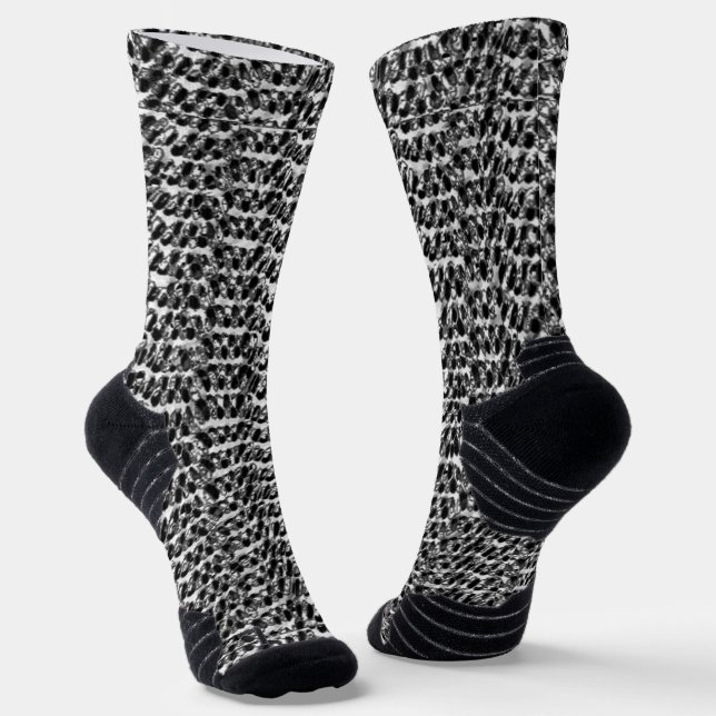 Imitate in Schwarz Socken (Gewinkelt)