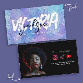 Imitate Iridescent Beauty Makeucer Einfluss indivi Visitenkarte