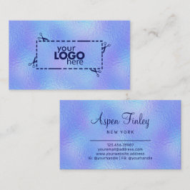 Imitate Iridescent Foil Elegante Logo Business Car Visitenkarte