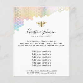 Imitate irisierende Wirkung Wabenkräfte Flyer