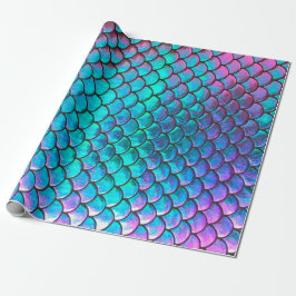IMITATE irisierender Effekt Meerjungfisch-Skala Geschenkpapier