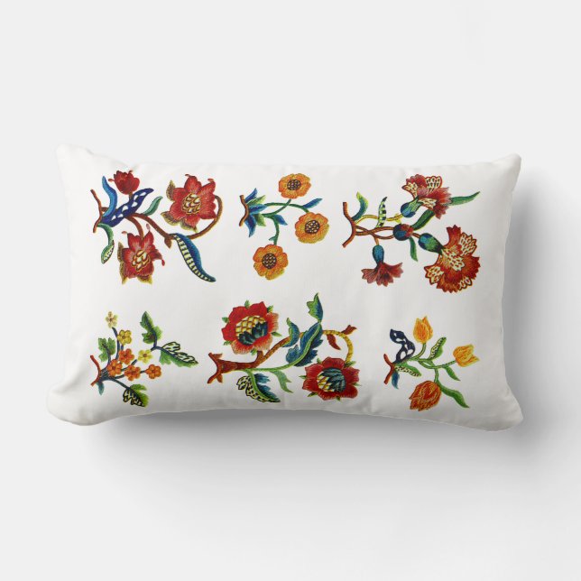 Imitate Jacobobobobohnenbestickung Pillow Lendenkissen (Vorderseite)