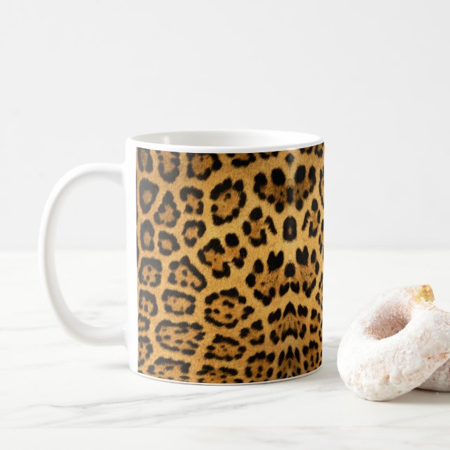 Imitate Jaguar Skin Kaffeetasse (Mit Donut)