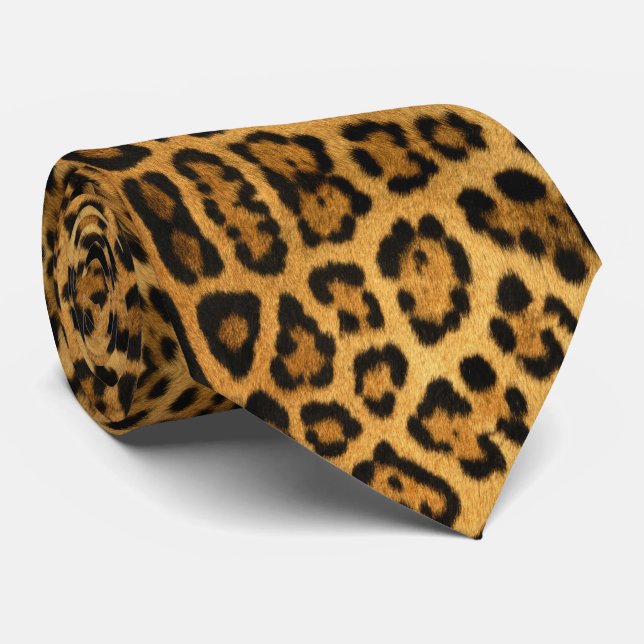 Imitate Jaguar Skin Krawatte der Männer (Gerollt)
