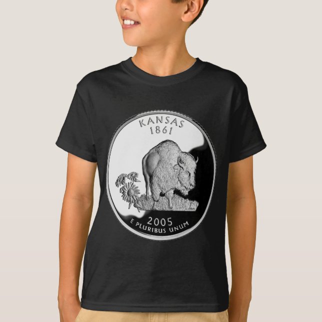 Imitate Kansas Staat Quarter T-Shirt (Vorderseite)
