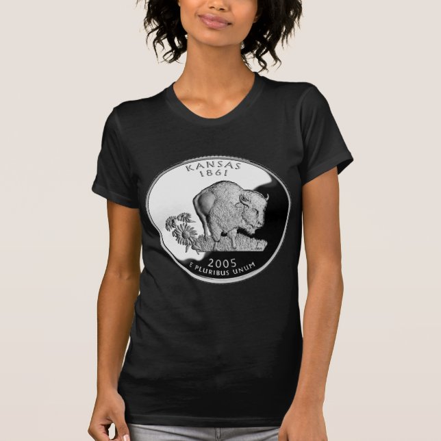 Imitate Kansas Staat Quarter T-Shirt (Vorderseite)