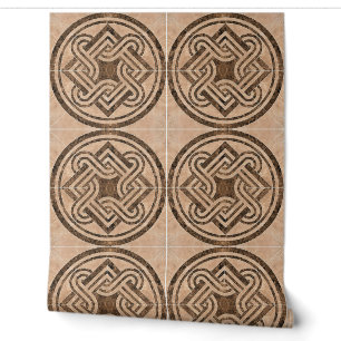 Imitate Keramik Tiles Vintage Ornamente Tapete
