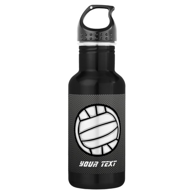 Imitate Kohlenstofffaser-Volleyball Edelstahlflasche (Vorderseite)