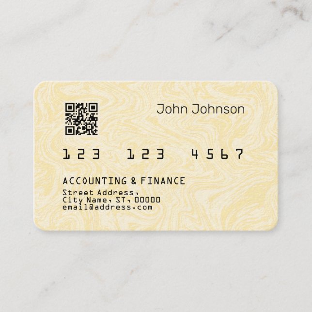 Imitate Kreditkarte oder Debitkarte sehen helles H Visitenkarte (Vorderseite)