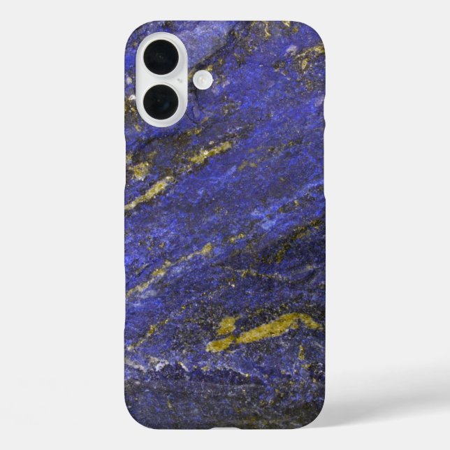 Imitate lapis lazuli Edelstein Edelstein Hipster iPhone 16 Plus Hülle (Rückseite)