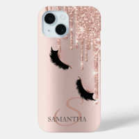 Imitate Lashes Glitzer Rose Gold Tropfen