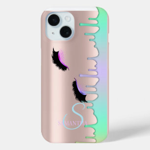 Imitate Lashes Rainbow Tropfen Rose Gold Case-Mate iPhone Hülle