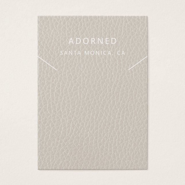 Imitate Leather Chic Necklace Display Card (Vorderseite)