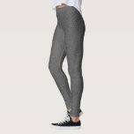 Imitate Leather Elegant Dunkelgraue Vorlagenwomens Leggings<br><div class="desc">Benutzerdefiniert Hinzufügen des Image-Logos für Ihren Textnamen Moderne,  elegante Vorlage dunkelgraue Lederlook-Leggings.</div>