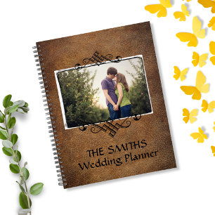 Imitate Leather Foto Hochzeit Planer