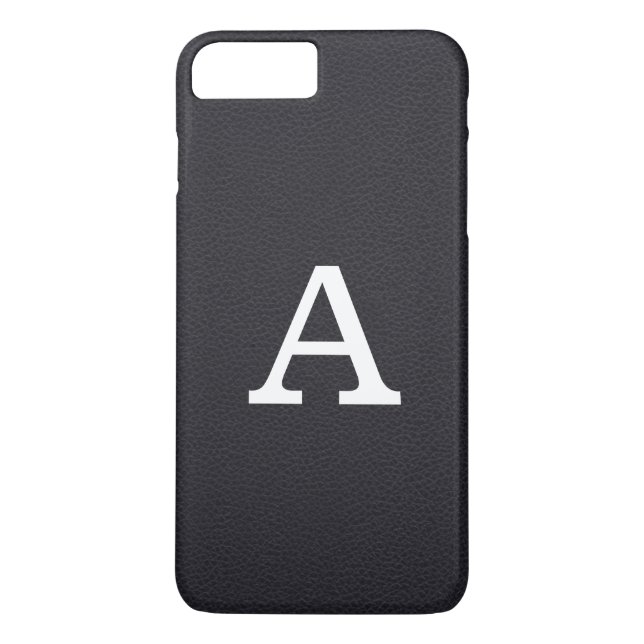 Imitate Leather Monogram Case-Mate iPhone Hülle (Rückseite)