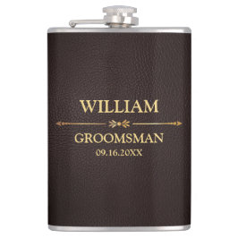 Imitate Leather Vinyl ummantelt Flachmann