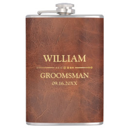 Imitate Leather Vinyl ummantelt Flachmann