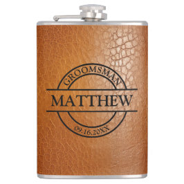 Imitate Leather Vinyl ummantelt Flachmann