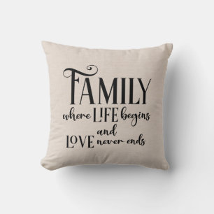 Imitate Leinen Familienangebot Kissen