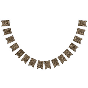 Imitate Leopard Fur Spaß Wimpelkette