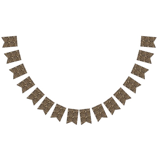 Imitate Leopard Fur Spaß Wimpelkette (Alle)