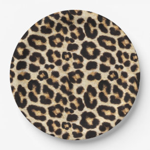 Imitate Leopard Pelz Party Pappteller