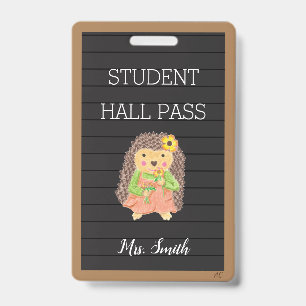 Imitate Letter Board Girl Igel Ausweis