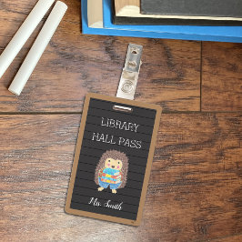 Imitate Letter Board Igel Library Hall Pass Abzeic Ausweis
