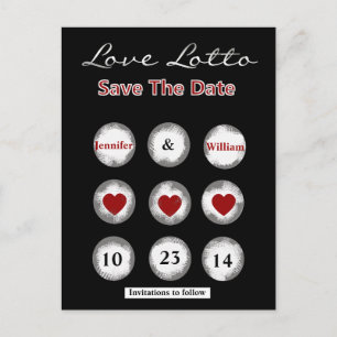 Imitate Liebe Lotto Save the Date Postkarte