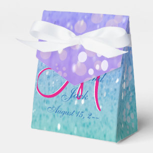 Imitate Lila Glitzer Patio Lantern Confetti Glühe Geschenkschachtel
