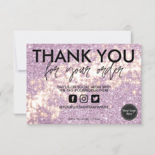 Imitate Lila Star Glitzer Media Insert Elegant