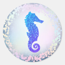 Imitate Logo für das holografisch blaue Seepferd