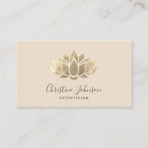 Imitate Lotus-Logo auf der Visitenkarte für Elfenb