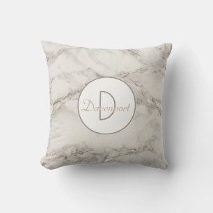 Imitate Marble Alabaster Taupe Personalisiert Mode Kissen