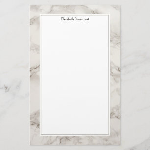 Imitate Marble Alabaster Taupe Tan Moderne Briefpapier