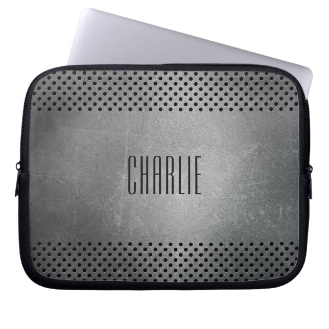 Imitate Maßgeschneiderte Laptop-Ärmel aus Metall Laptopschutzhülle (Vorderseite)