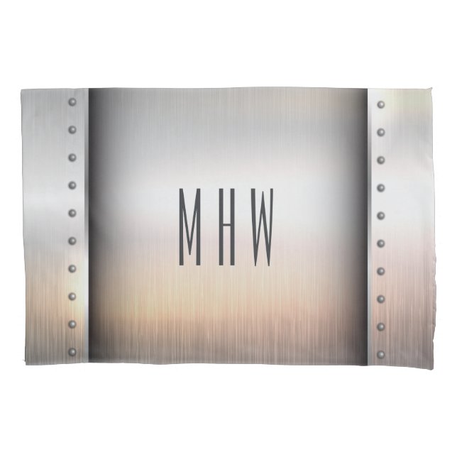 Imitate Maßgeschneidertes Monogramm-Kissenkoffer Kissenbezug (Vorderseite)