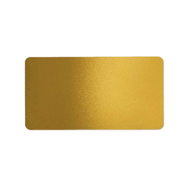 Imitate Metalic Gold Lable Adressaufkleber (Vorne)