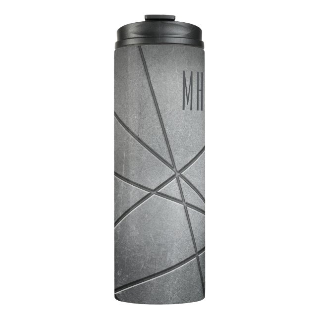 Imitate Metall, kundenspezifisch, Monogramm Thermosbecher (Vorderseite)