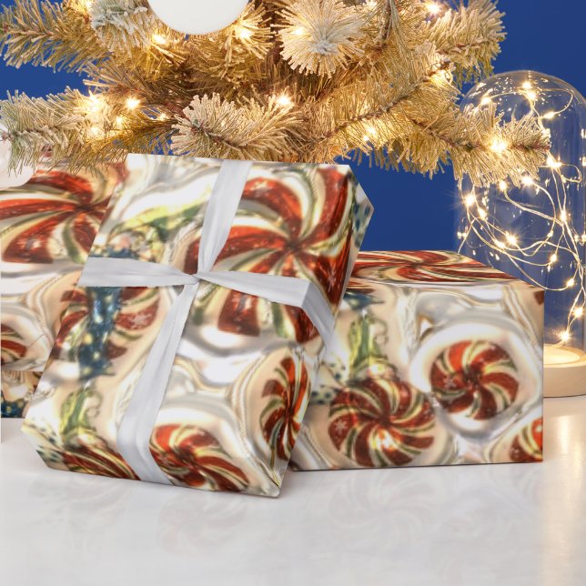 Imitate Metallic Candy Pattern Glossy Packpapier (Feiertage)