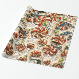 Imitate Metallic Candy Pattern Glossy Packpapier