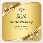 Imitate Metallic Gold Diamond 50 Jahre Jubiläum Lu Rechteckiger Pappuntersetzer<br><div class="desc">Imitate Metallic Gold Diamond 50 Jahre Jubiläum Luxus-Untersetzer.</div>