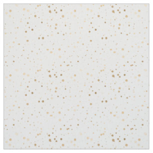 Imitate Metallische Goldfolie Confetti Dots Gemust Stoff