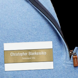 Imitate Metallischer Beruflich gebürsteter, goldfa Namenschild