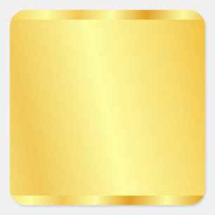 Imitate mit benutzerdefinierter Blank-Vorlage Gold Quadratischer Aufkleber