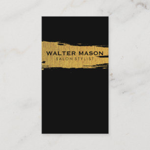 Imitate mit goldfarbenem, schwarzem Hintergrund Visitenkarte