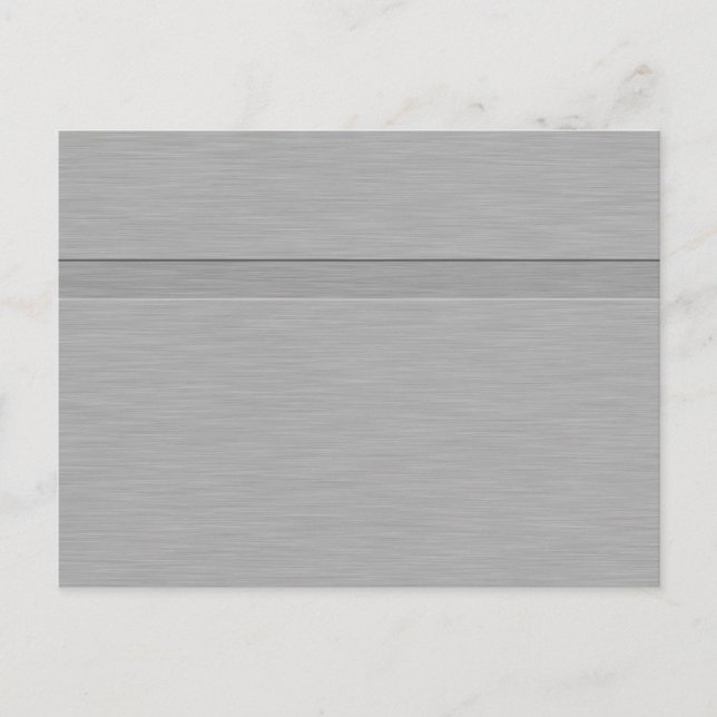 Imitate mit Groove aus gebürstetem Metall Postkarte (Vorderseite)