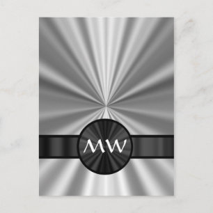 Imitate mit Monogramm Postkarte